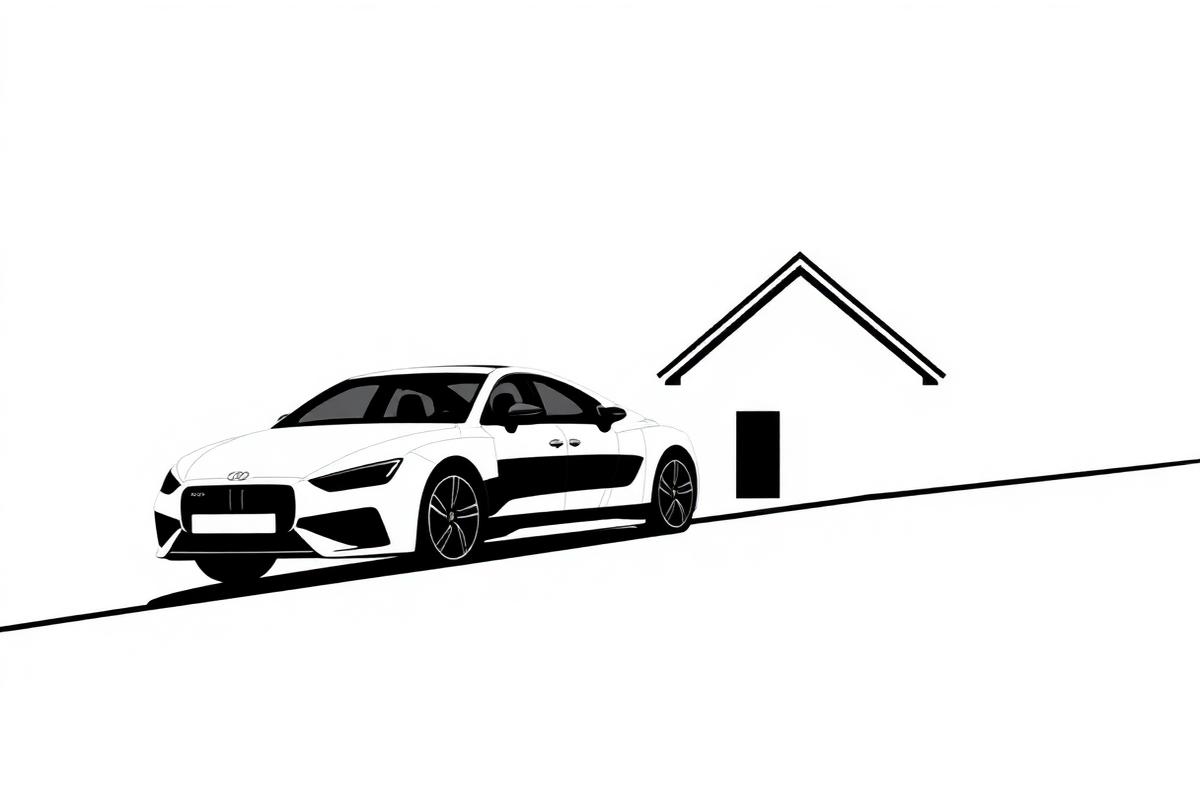Motor Vehicle & Home illustration